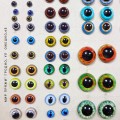 Глазки для игрушек  6 мм,на петельке